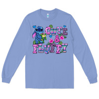Colony Blue cute and fluffy stitch Long Sleeve Tee - AdoDesignShop