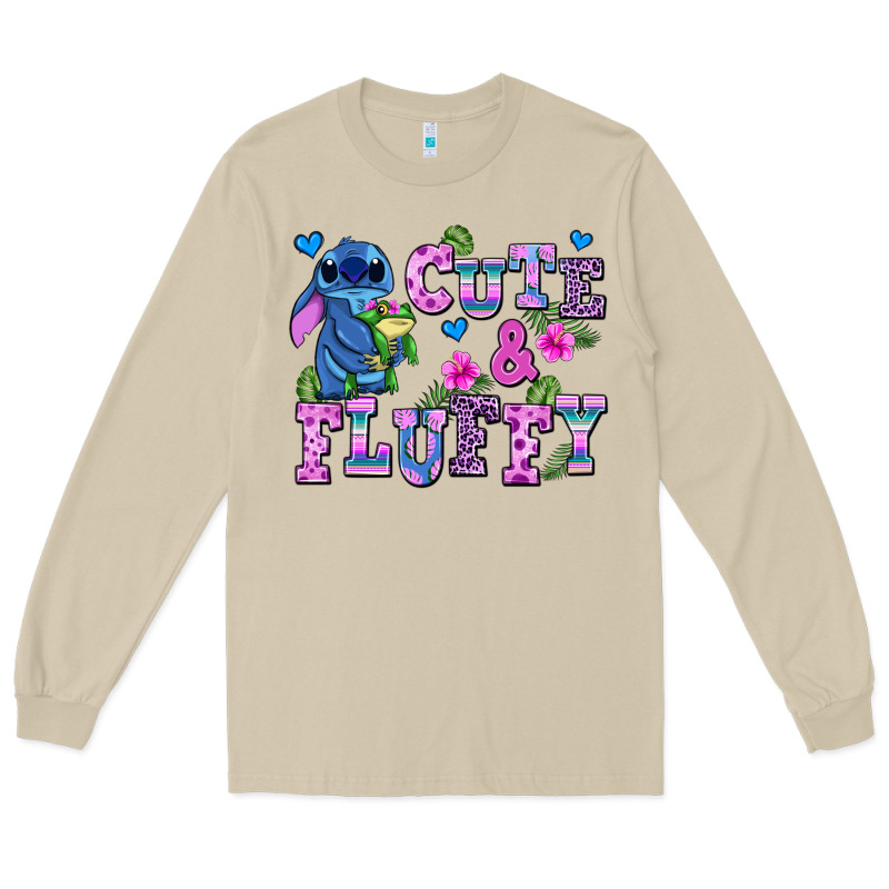 Cute And Fluffy Stitch Long Sleeve Tee by AdoDesignShop | Teevron