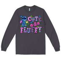 Smoke cute and fluffy stitch Long Sleeve Tee - AdoDesignShop