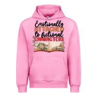 Fuchsia Pink emotionally attached to fictional characters Urban Hoodie - MaliasSmallBusiness