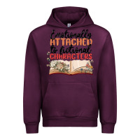 Mauve Wine emotionally attached to fictional characters Urban Hoodie - MaliasSmallBusiness