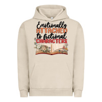 Pigment French Oak emotionally attached to fictional characters Urban Hoodie - MaliasSmallBusiness