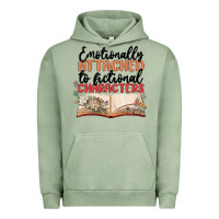Pigment Oil Green emotionally attached to fictional characters Urban Hoodie - MaliasSmallBusiness