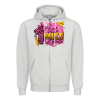 Dove Grey little miss 1st grade Zipper Hoodie - texasbilliewilder
