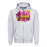 Heather Grey little miss 1st grade Zipper Hoodie - texasbilliewilder