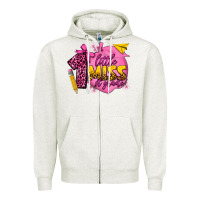 Oatmeal Heather little miss 1st grade Zipper Hoodie - texasbilliewilder