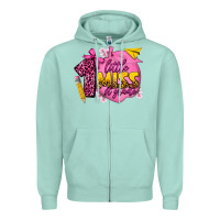 Seafoam little miss 1st grade Zipper Hoodie - texasbilliewilder