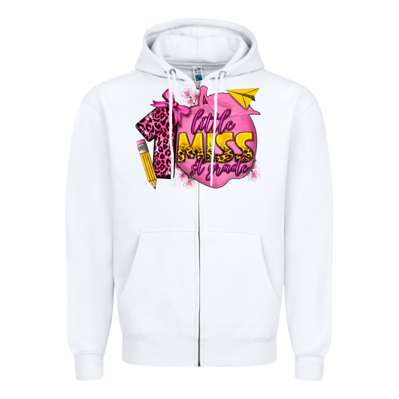 Little Miss 1st Grade Zipper Hoodie by texasbilliewilder | Teevron