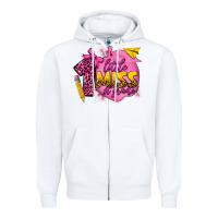 White little miss 1st grade Zipper Hoodie - texasbilliewilder