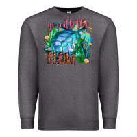 Charcoal Heather go with the flow Premium Sweatshirt - AdoDesignShop