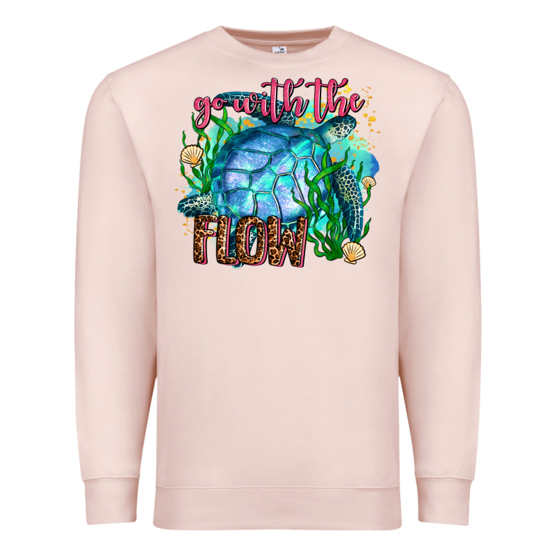 Go With The Flow Premium Sweatshirt by AdoDesignShop | Teevron