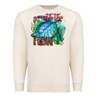 Sandshell go with the flow Premium Sweatshirt - AdoDesignShop