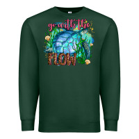 Sports Green go with the flow Premium Sweatshirt - AdoDesignShop