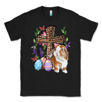 Black Easter bunny and floral cross Classic Tee - RanaPortraitStore