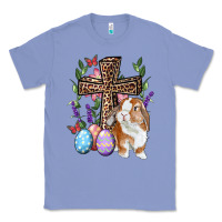 Colony Blue Easter bunny and floral cross Classic Tee - RanaPortraitStore