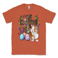 Copper Easter bunny and floral cross Classic Tee - RanaPortraitStore
