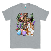 Heather Grey Easter bunny and floral cross Classic Tee - RanaPortraitStore