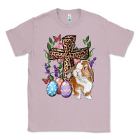Lilac Easter bunny and floral cross Classic Tee - RanaPortraitStore