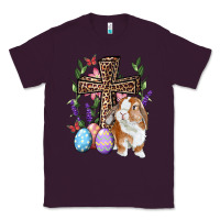 Plum Easter bunny and floral cross Classic Tee - RanaPortraitStore