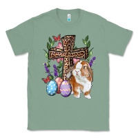 Sage Easter bunny and floral cross Classic Tee - RanaPortraitStore