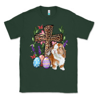 Sports Green Easter bunny and floral cross Classic Tee - RanaPortraitStore