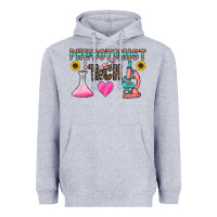 Heather Grey phlebotomist tech Heavyweight Hoodie - CowhideDigitalArt