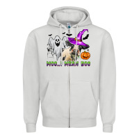 Dove Grey moo i mean boo Zipper Hoodie - Zillion Design Studio