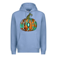 Colony Blue western cowhide turquoise pumpkin Premium Hoodie - Jasminsmagicworld