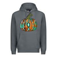 Rock western cowhide turquoise pumpkin Premium Hoodie - Jasminsmagicworld
