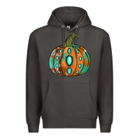 Smoke western cowhide turquoise pumpkin Premium Hoodie - Jasminsmagicworld