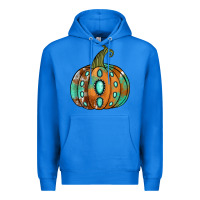 True Royal western cowhide turquoise pumpkin Premium Hoodie - Jasminsmagicworld