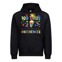 Black 100 days of embracing differences Urban Hoodie - MaliasSmallBusiness