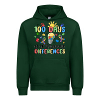 Forest Green 100 days of embracing differences Urban Hoodie - MaliasSmallBusiness