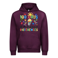 Mauve Wine 100 days of embracing differences Urban Hoodie - MaliasSmallBusiness
