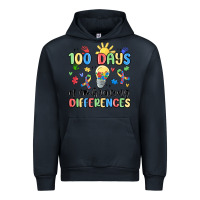 Navy 100 days of embracing differences Urban Hoodie - MaliasSmallBusiness