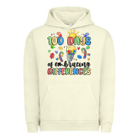 Pigment Pistachio 100 days of embracing differences Urban Hoodie - MaliasSmallBusiness