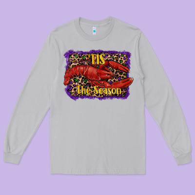 Long Sleeve Tee Mardi Gras Tis The Season Lobster