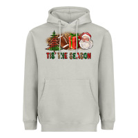 Moon Dust Tis The Season Christmas With Football And Santa Heavyweight Hoodie - FaDigitalArtStudio