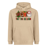 Mushroom Tis The Season Christmas With Football And Santa Heavyweight Hoodie - FaDigitalArtStudio