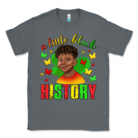 Charcoal Heather a little black history with boy juneteenth Classic Tee - texasbilliewilder