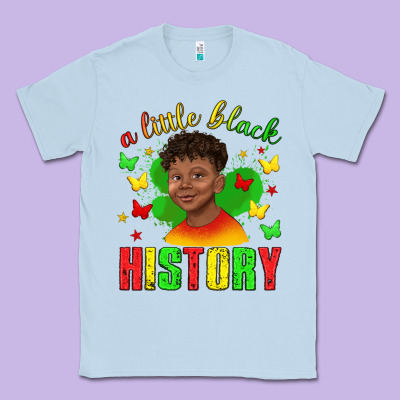 Classic Tee a little black history with boy juneteenth