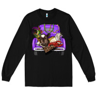 Black Mardi Gras Truck With Farm Animals Long Sleeve Tee - RanaPortraitStore