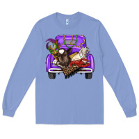 Colony Blue Mardi Gras Truck With Farm Animals Long Sleeve Tee - RanaPortraitStore