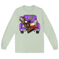 Matcha Mardi Gras Truck With Farm Animals Long Sleeve Tee - RanaPortraitStore