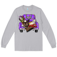 Moon Dust Mardi Gras Truck With Farm Animals Long Sleeve Tee - RanaPortraitStore