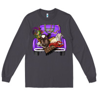 Smoke Mardi Gras Truck With Farm Animals Long Sleeve Tee - RanaPortraitStore