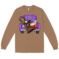 Toasted Coconut Mardi Gras Truck With Farm Animals Long Sleeve Tee - RanaPortraitStore