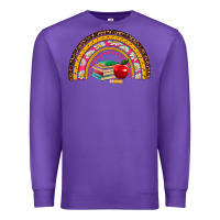 Purple back to school rainbow Premium Sweatshirt - AdoDesignShop