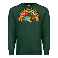 Sports Green back to school rainbow Premium Sweatshirt - AdoDesignShop