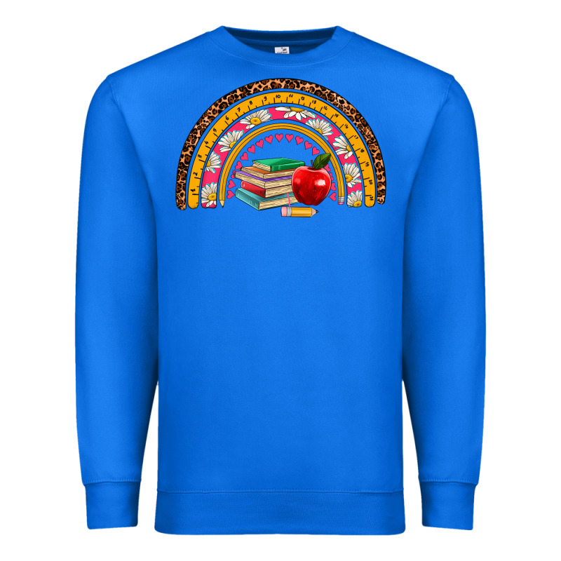 Back To School Rainbow Premium Sweatshirt by AdoDesignShop | Teevron